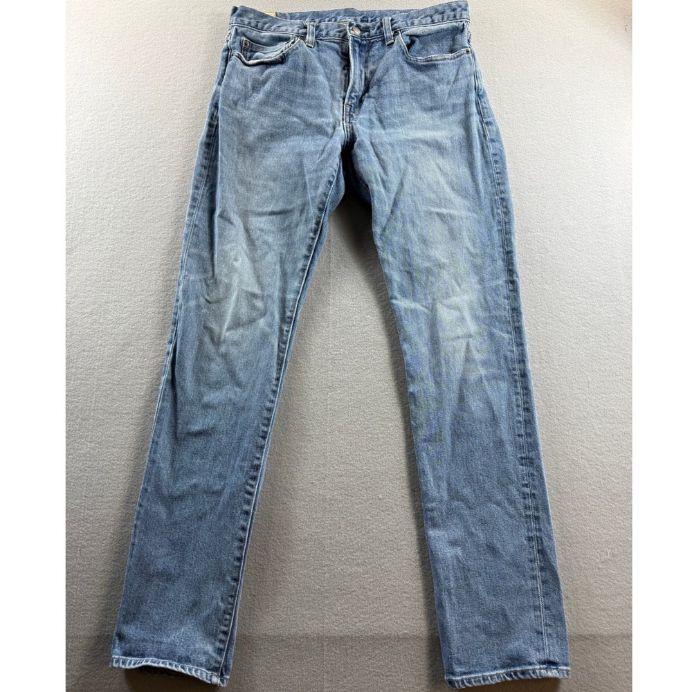 J.Crew Jeans Mens 33x34 Blue 484 Slim Fit Stretch Denim